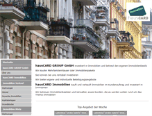 Tablet Screenshot of hauscard-immobilien.de